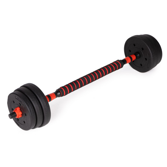 Adjustable Dumbbells 2x20 kg Barbell Set 40 kg Bar, MOVEPRO