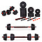 Adjustable Dumbbells 2x20 kg Barbell Set 40 kg Bar, MOVEPRO