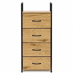 Spintelė su 4 medžiaginiais stalčiais ModernHome