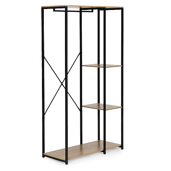Pastatoma pakaba su lentynomis rusvos spalvos ModernHome