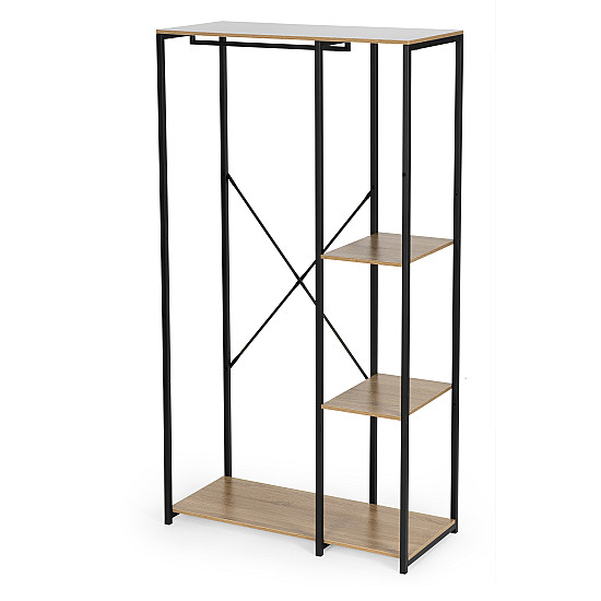 Pastatoma pakaba su lentynomis rusvos spalvos ModernHome