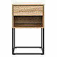 ModernHome Nightstand with Drawer and Shelf