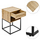 ModernHome Nightstand with Drawer and Shelf