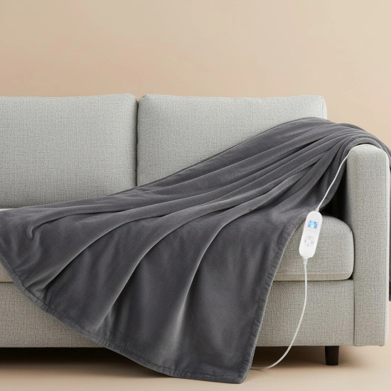 Dvipusė elektrinė antklodė 120x160 cm su šildomu kilimėliu Elektronika ir buitiniai prietaisai Bauerkraft