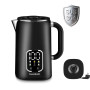 Electric black kettle 1,7 l, with temperature control function