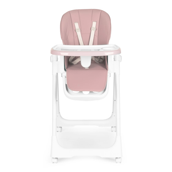High Chair for Feeding Adjustable Height Eco Leather Straps Double Tray ECOTOYS