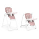 High Chair for Feeding Adjustable Height Eco Leather Straps Double Tray ECOTOYS