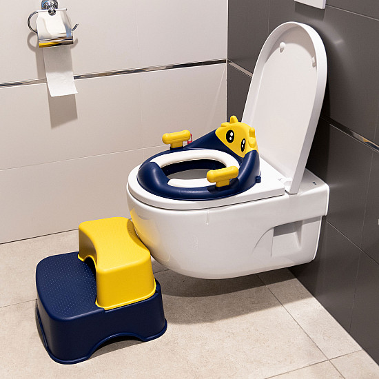 Tualeto sėdynė su laipteliais vaikams ECOTOYS