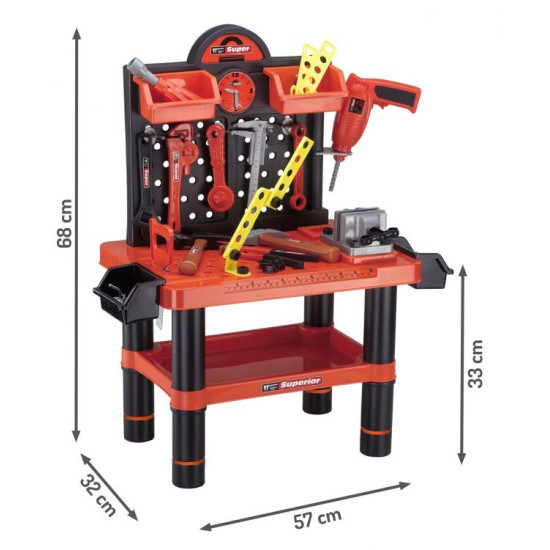 Vaikiškos dirbtuvės Superior Darbo įrankiai MULTISTORE