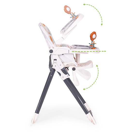 ECOTOYS kokkupandav lastetool koos mänguasjadega