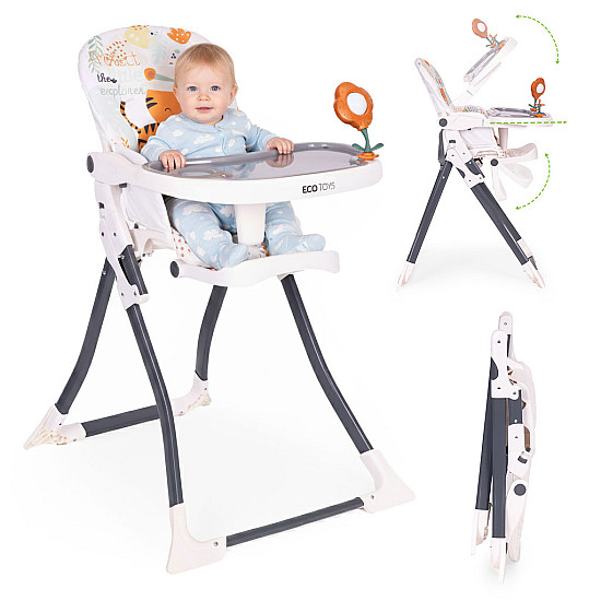 ECOTOYS kokkupandav lastetool koos mänguasjadega