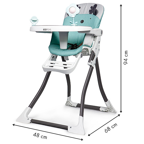 ECOTOYS kokkupandav helesinine lasteiste