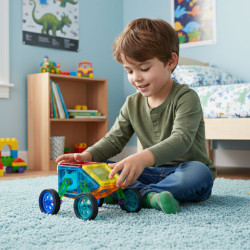 "Houses and Cars" Magnetic Building Set, 48 pieces