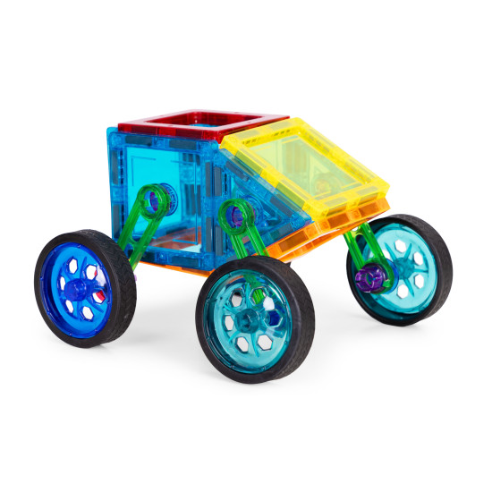 Magnetinių konstruktorių rinkinys „Namai ir automobiliai“, 48 dalių Konstruktoriai MULTISTORE