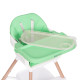Vaikų maitinimo kėdutė 2-in-1 žalia ECOTOYS