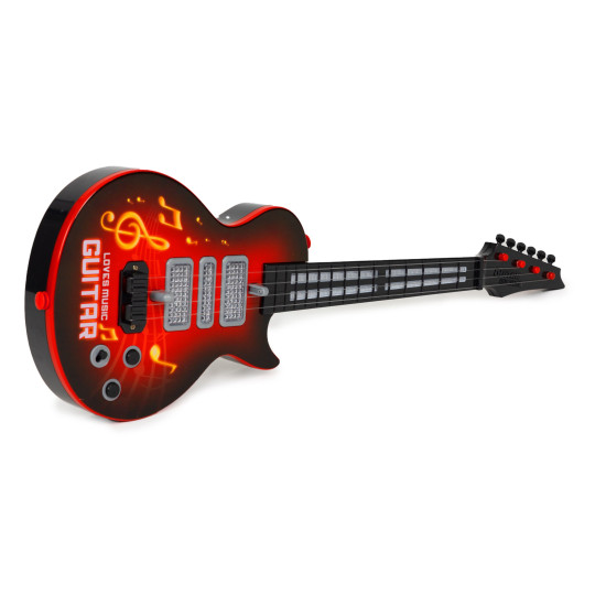 Raudona elektrinė gitara vaikams Muzikos instrumentai MULTISTORE
