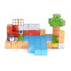 Magnetinių statybinių kaladėlių rinkinys 87 vnt. Konstruktoriai MULTISTORE