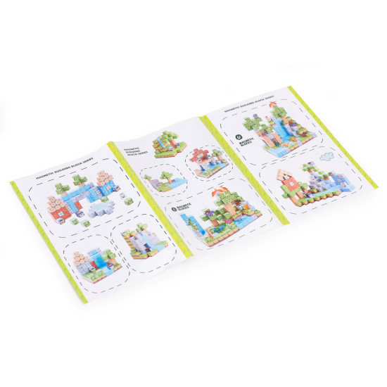 Magnetinių statybinių kaladėlių rinkinys 87 vnt. Konstruktoriai MULTISTORE
