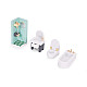 Medinių lėlės namelių baldų ir aksesuarų rinkinys 30 dalių