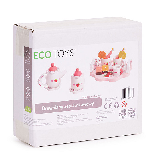 Medinis arbatos rinkinys: arbatinukas ir puodeliai 14 dalių ECOTOYS