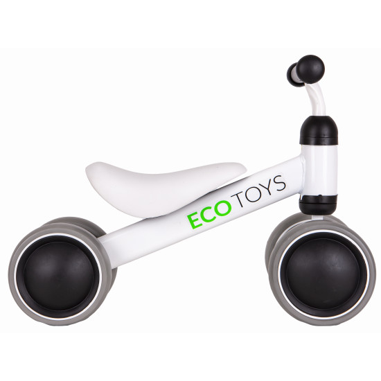 Baltas mini balansinis dviratis Dviračiai ECOTOYS