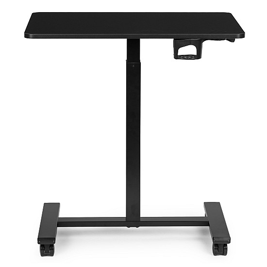 Mobilus juodas reguliuojamo aukščio stalas 70x48 cm ModernHome