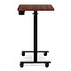 Mobilus rudas reguliuojamo aukščio stalas 70x48 cm ModernHome