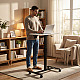 Mobilus baltas reguliuojamo aukščio stalas 70x48 cm ModernHome