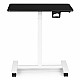 Juodas mobilus reguliuojamo aukščio stalas 70x48 cm ModernHome
