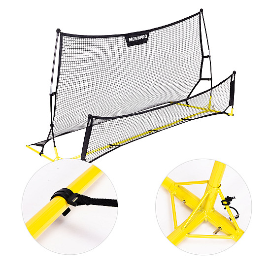 Pööratav jalgpallivärav Rebounder 220 x 120 cm MOVEPRO