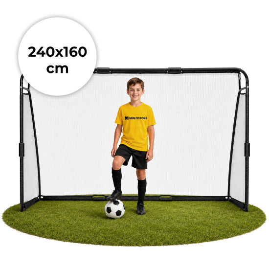 Futbolo vartai su tinklu 240 x 160 x 80 cm MOVEPRO