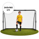 Futbolo vartai su tinklu 240 x 160 x 80 cm MOVEPRO