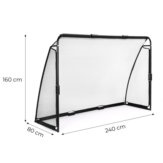 Futbolo vartai su tinklu 240 x 160 x 80 cm MOVEPRO