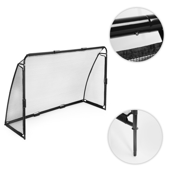 Futbolo vartai su tinklu 240 x 160 x 80 cm MOVEPRO