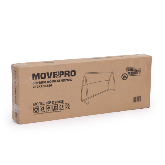 Futbolo vartai su tinklu 240 x 160 x 80 cm MOVEPRO