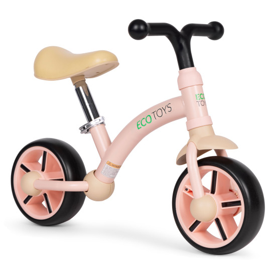 Vaikiškas rožinis balansinis dviratis Dviračiai ECOTOYS