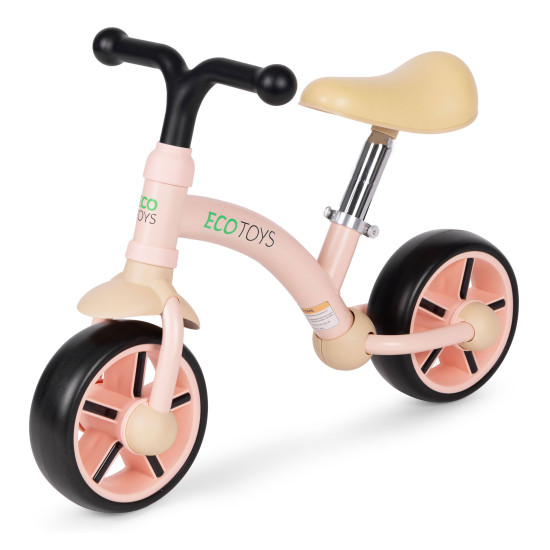 Vaikiškas rožinis balansinis dviratis Dviračiai ECOTOYS