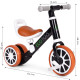 Juodas balansinis dviratis su pedalais 2in1 Dviračiai ECOTOYS