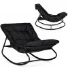 Black garden armchair with cushion by MultiGarden