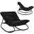 Black garden armchair with cushion by MultiGarden