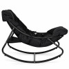 Black garden armchair with cushion by MultiGarden