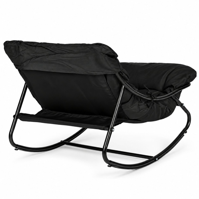 Black garden armchair with cushion by MultiGarden