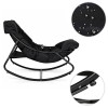 Black garden armchair with cushion by MultiGarden