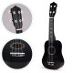 Juoda medinė ukulelė vaikams Muzikos instrumentai ECOTOYS