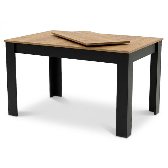 Stačiakampis išskleidžiamas stalas120–160 × 80 cm, iš natūralaus ąžuolo