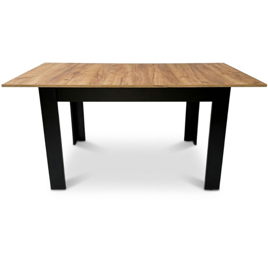 Stačiakampis išskleidžiamas stalas120–160 × 80 cm, iš natūralaus ąžuolo