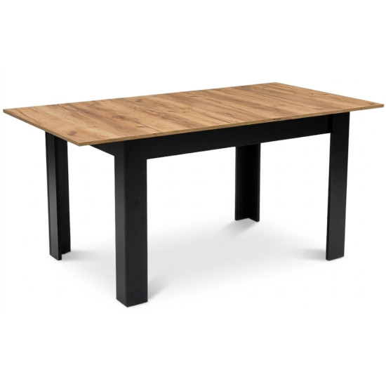 Stačiakampis išskleidžiamas stalas120–160 × 80 cm, iš natūralaus ąžuolo