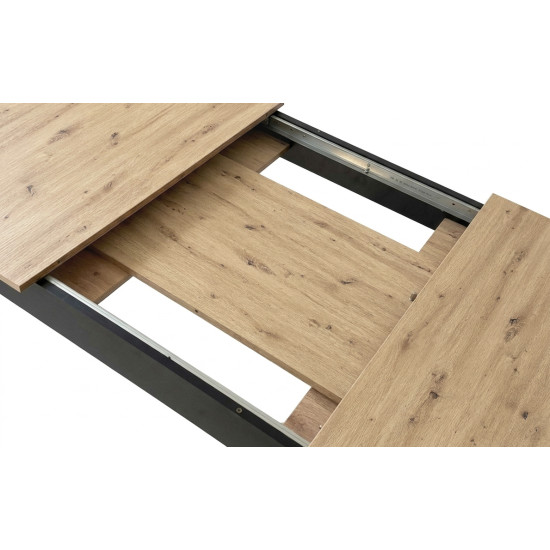 Stačiakampis išsiskleidžiamas stalas 120–160 × 80 cm