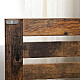 Brown bathroom cabinet under the sink with adjustable shelves