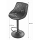 Juoda dirbtinės odos baro kėdė su reguliuojamu aukščiu Foteliai ir kėdės LEOBERT